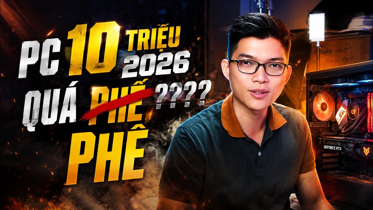 Thử th&aacute;ch Build PC 10 củ trong l&uacute;c B&Atilde;O GI&Aacute; 2026 căng thẳng, giờ bạn c&oacute; g&igrave;?