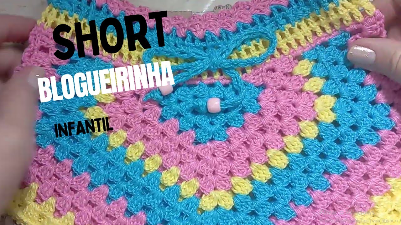 SHORT BLOGUEIRINHA INFANTIL💜.