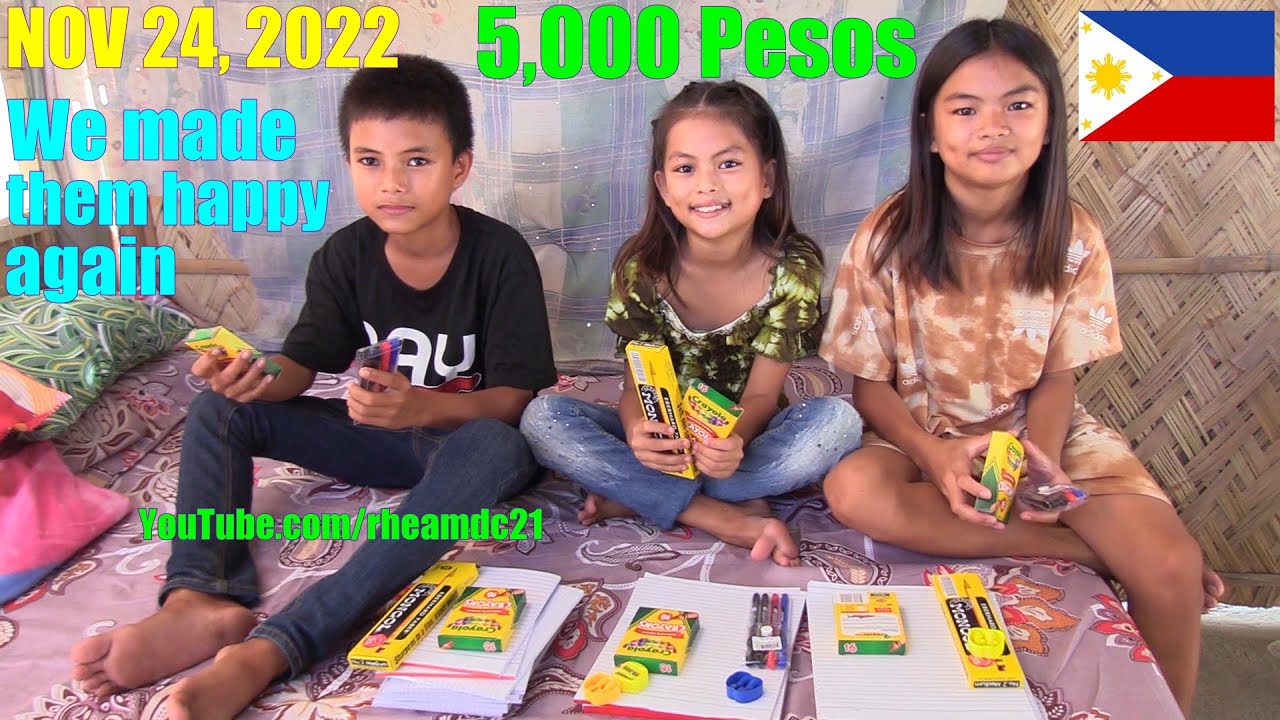 Making These Beautiful and Handsome Siblings Happy Again. Giving Help to Filipinos in Philippines