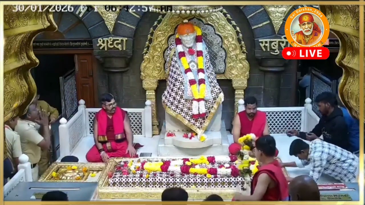 🔴 Live Shirdi Sai Baba Temple 30 January 2026 | Shirdi Saibaba Darshan 