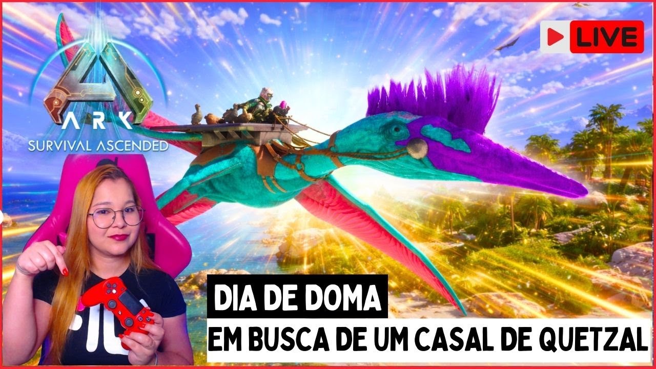 🔥ARK ASCENDED🔥 - Em busca de Quetzal🏹🦖 !discord !servidor !pix