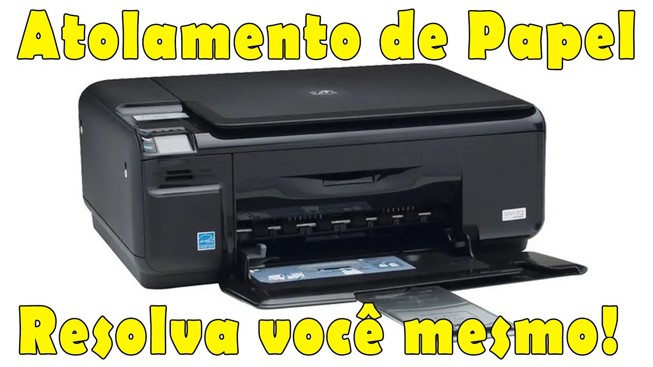 Atolamento de Papel na HP Photosmart C4480 se RESOLVE ASSIM!