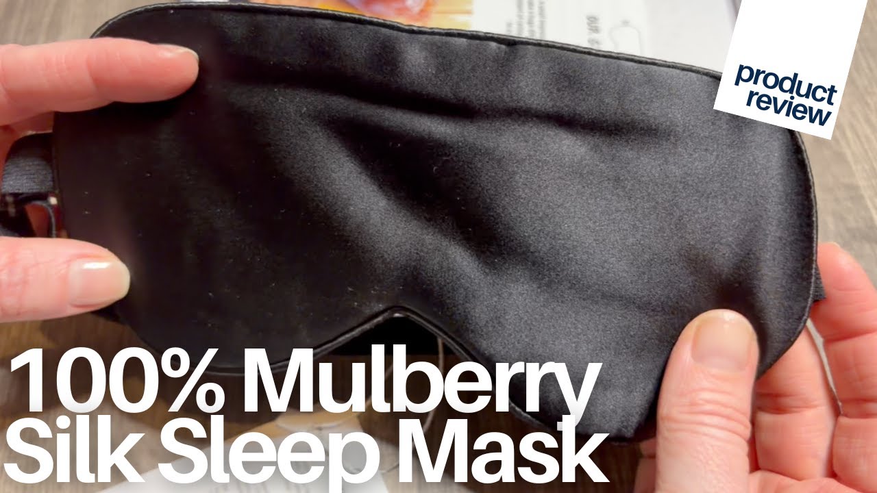 BLSSNZ 100% Mulberry Silk Sleep Mask | Breathable Adjustable Blackout Eye Mask for Travel & Sleep