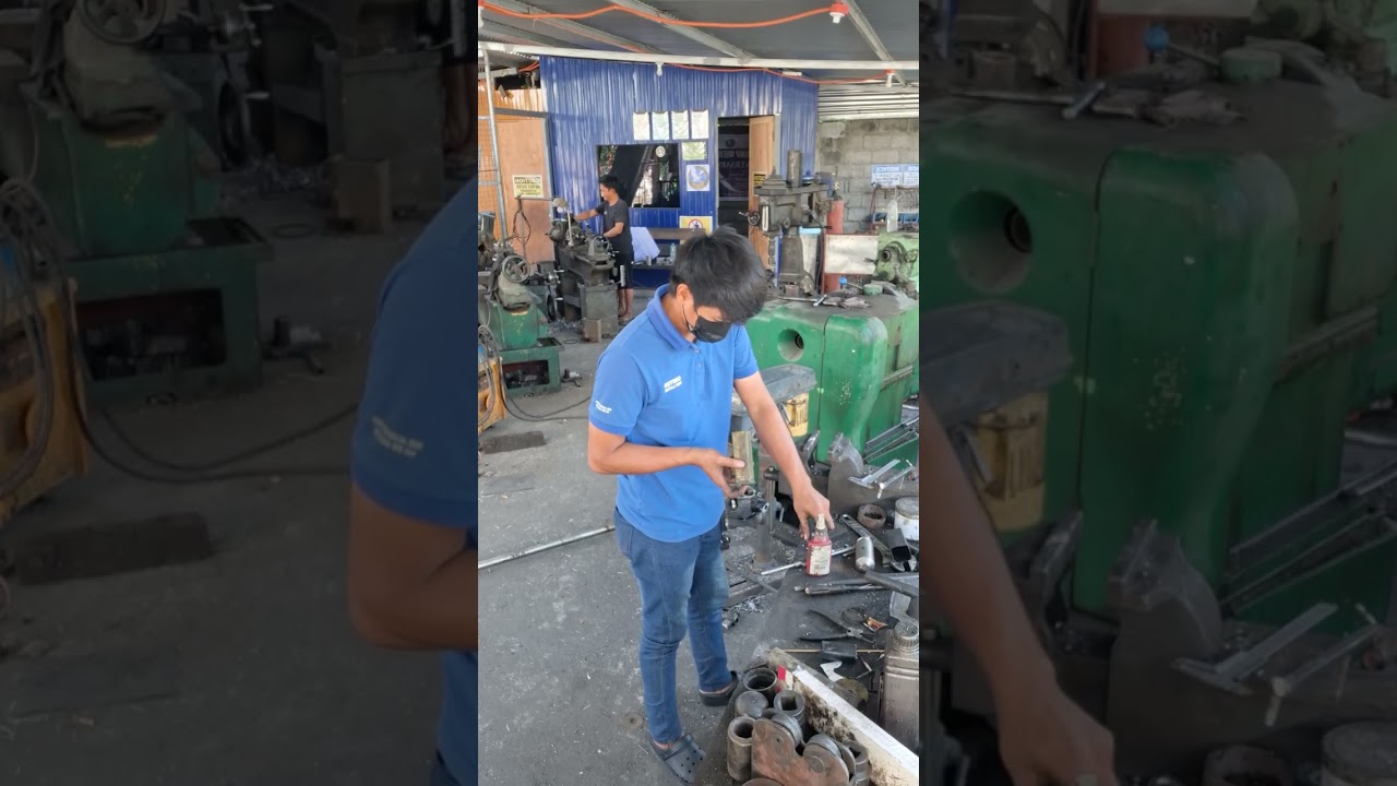 Putting Sleeves on Cylinder Head 