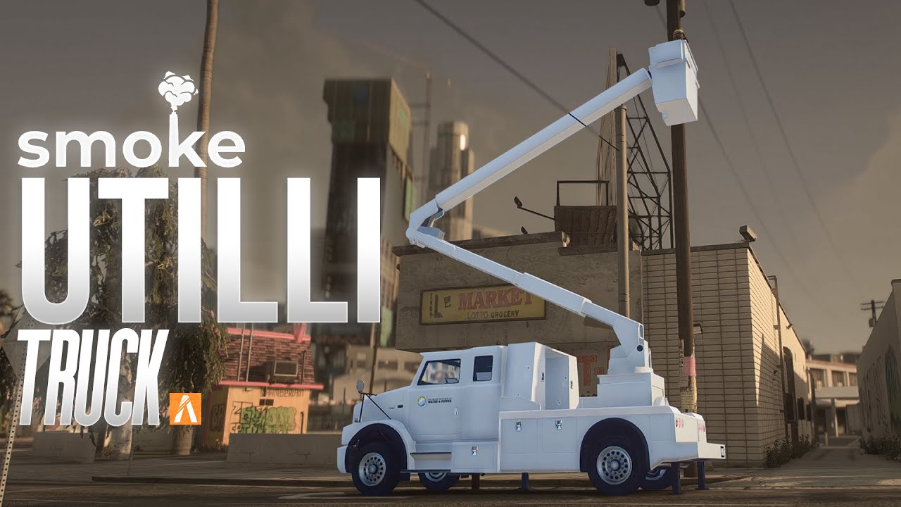 [ FREE ] FiveM Utility Truck | Script Showcase
