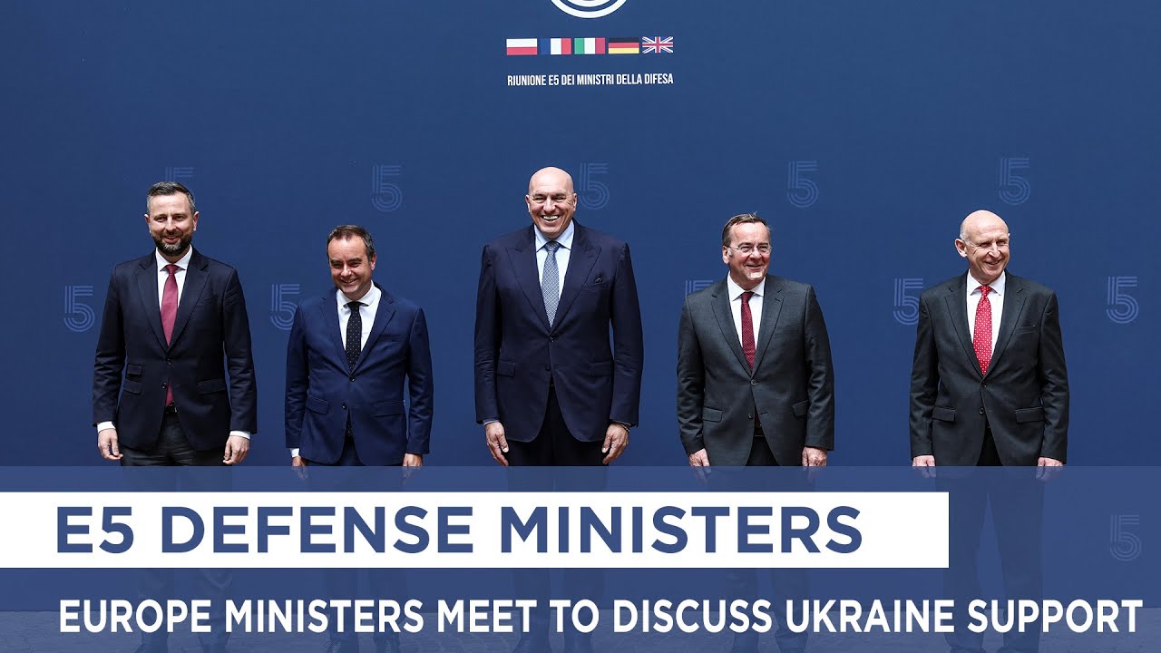 E5 Defense Ministers: Key Ministers Meet to Discuss Ukraine Support - Group Photo | AC1I