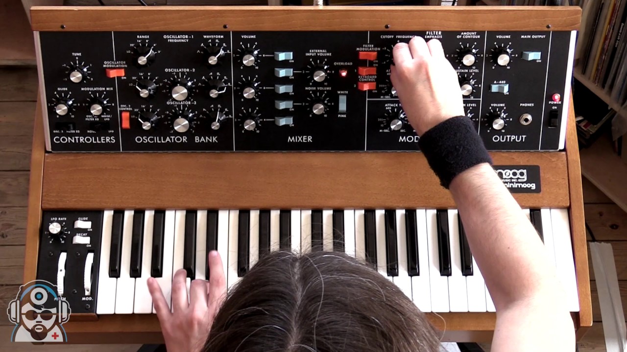 Новая модель Minimoog D в действии
