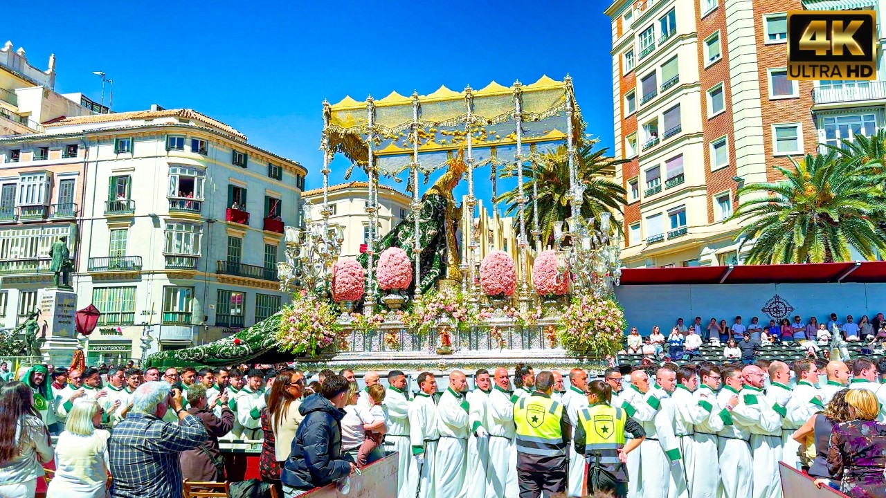 Malaga, Hiszpania: Niedziela Palmowa 2026 | Wielka Parada Wielkiego Tygodnia | Hiszpania [4K]