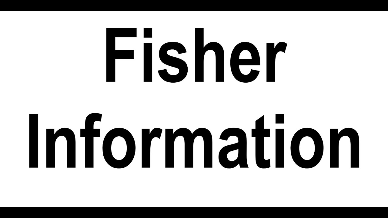 Fisher Information Definition