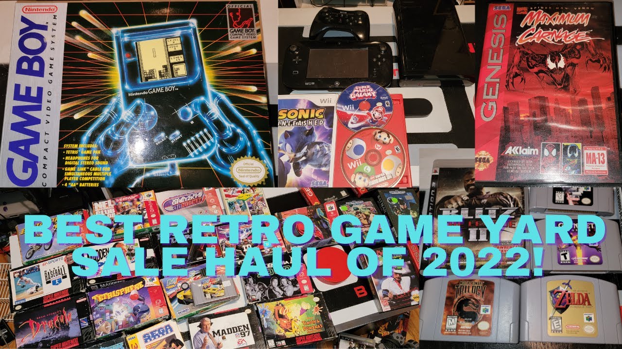 My BEST Yard Sale Retro Video Game Haul of 2022!  Boxed GameBoy and More!