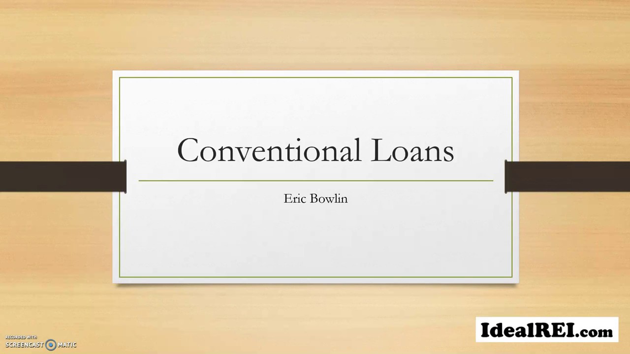 Using a Conventional Mortgage to purchase rental property