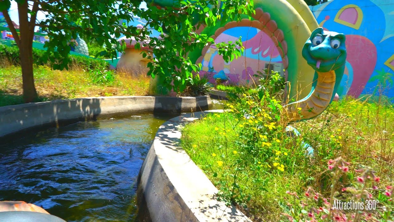 [4K] Creepy Log Ride in China: Semi-Abandoned Amusement Park - Beijing Shijingshan Amusement Park