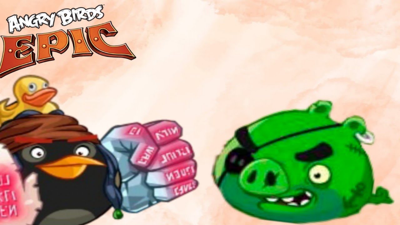 ANGRY BIRDS EPIC. MOD CAVE 33 (BETA PROTOTYPE) BY ME. PIG FACTORY. LEVEL 5. WALKTHROUGH ANGRY BIRDS.
