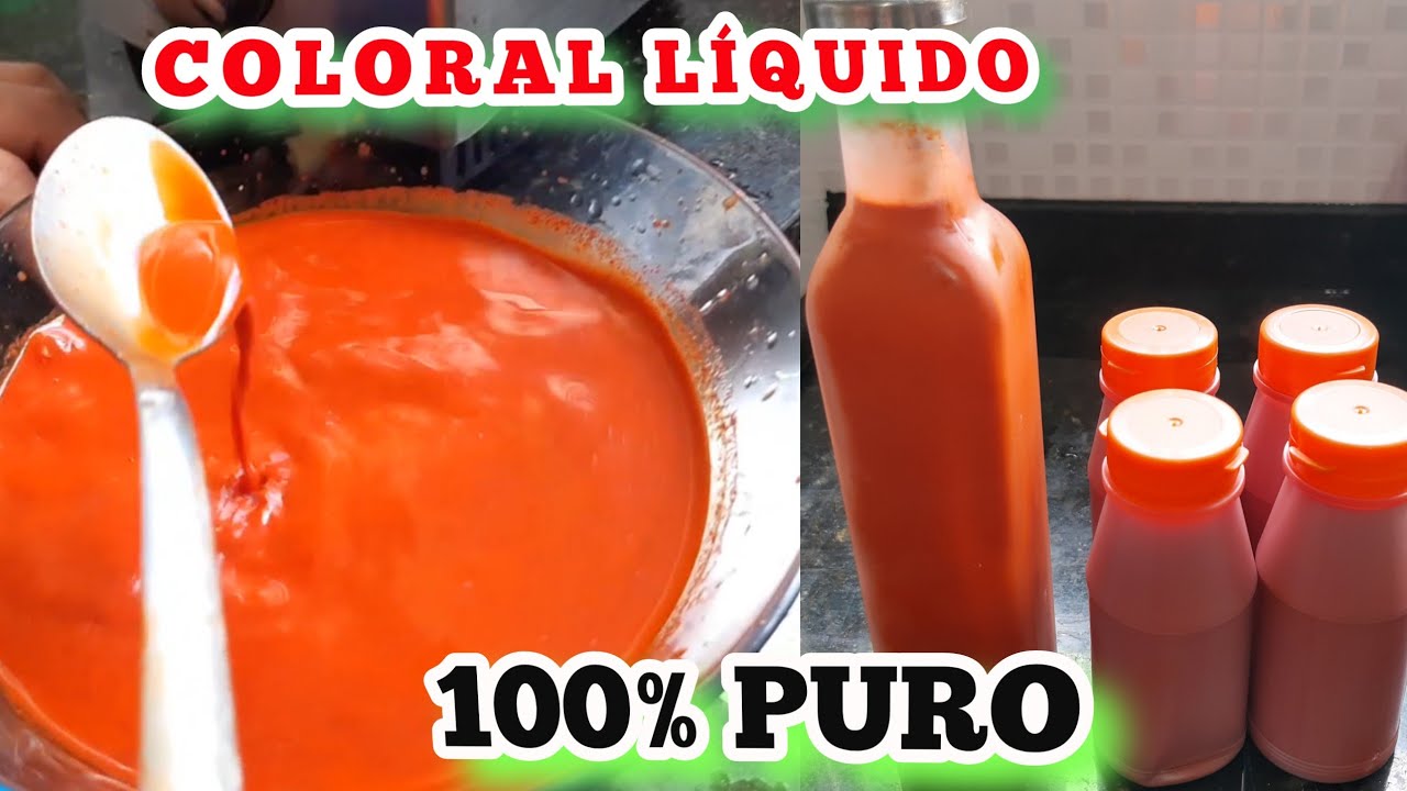 Como fazer coloral LÍQUIDO 💯% puro, passo a passo confira!!