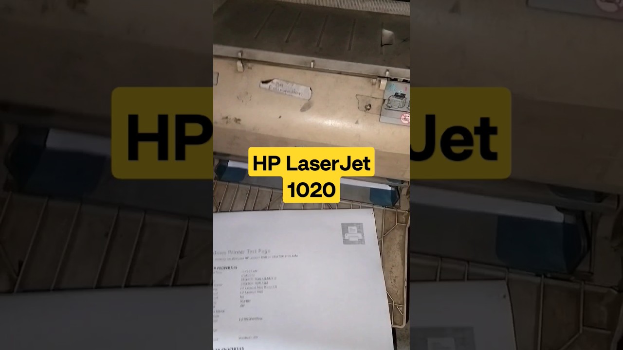 HP LaserJet 1020 Printer Light Printing#macnitesh #Prin