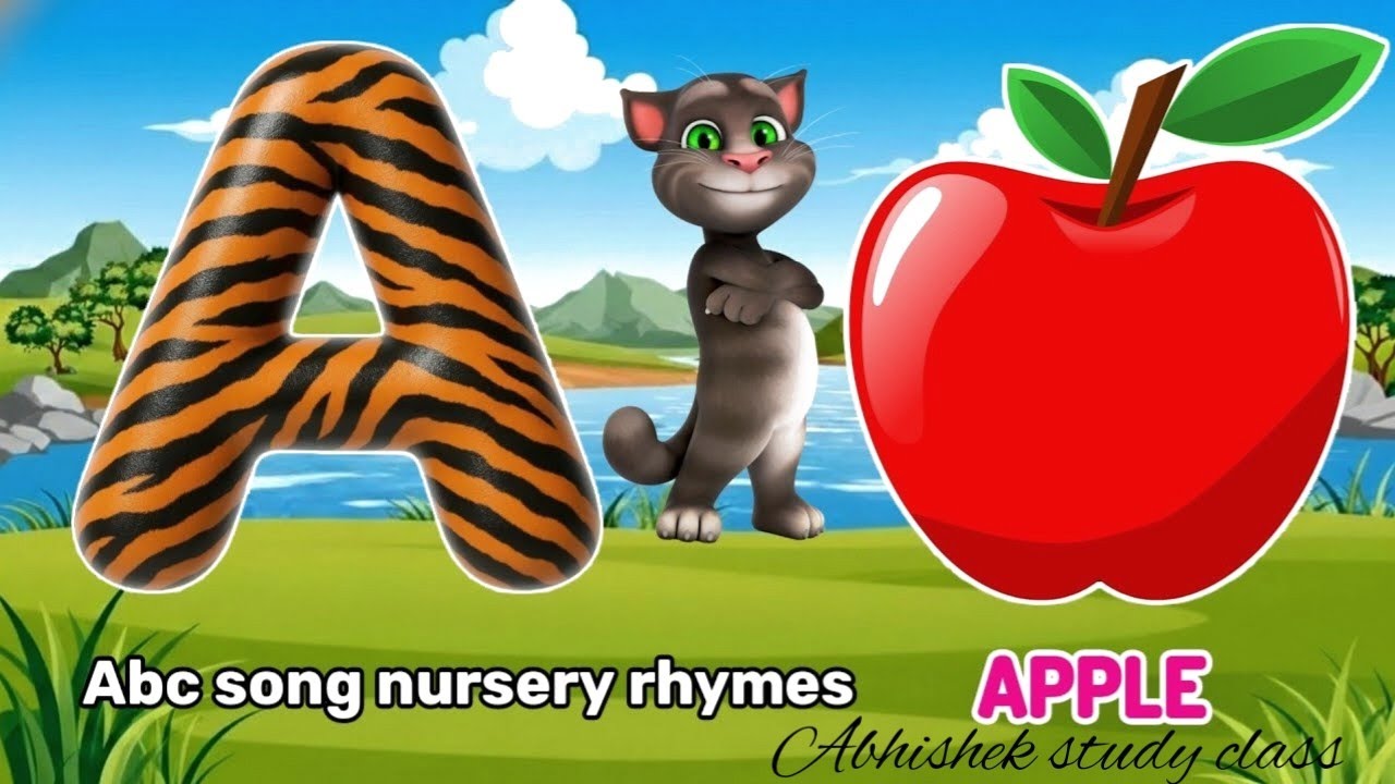 A for apple | अ से अनार | abcd | Phonics song for nursery