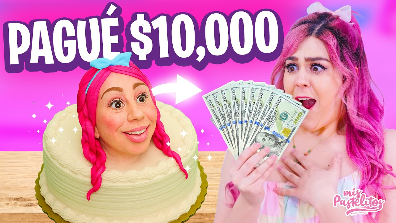 PAGUÉ $10,000 por este pastel con mi CARA! No lo esperaba 😨