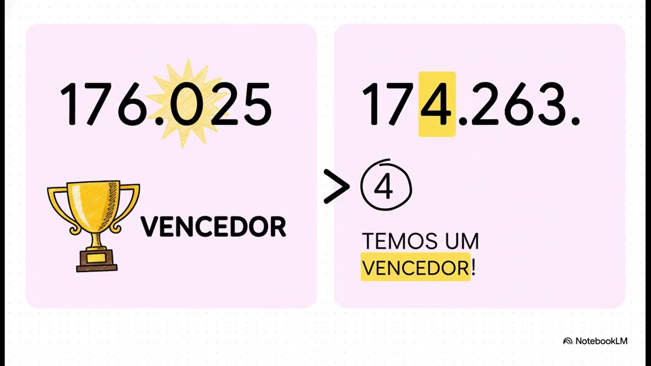 Resumo: Comparação e ordenação de números naturais – Parte 1