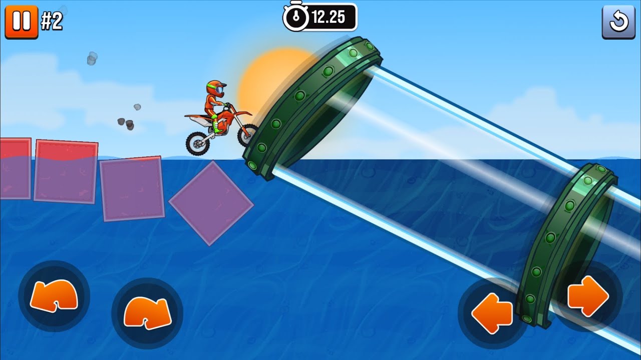Android & IOS Games - Moto X3M - Stunts Racing motorcycle games