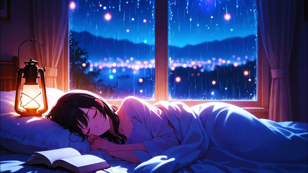 ASMR Rain on Window in Cozy Bedroom 🌧️ Deep Sleep Instantly