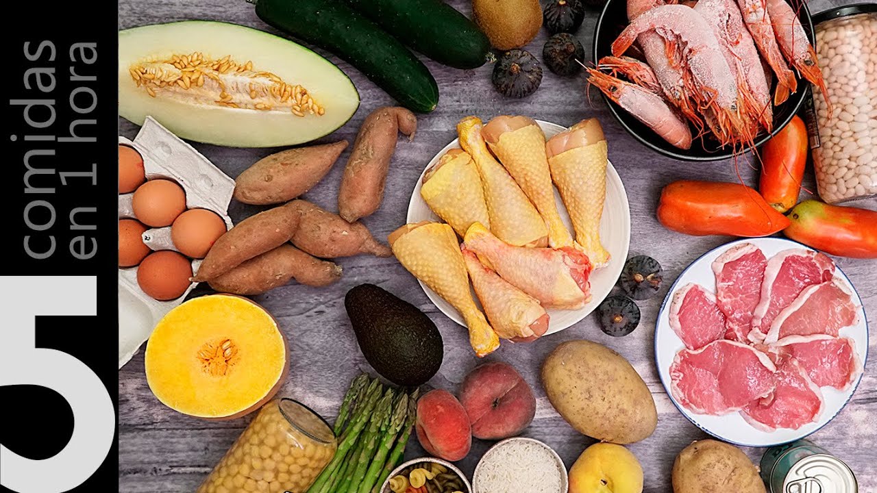5 COMIDAS EN 1 HORA | Para comer toda la semana