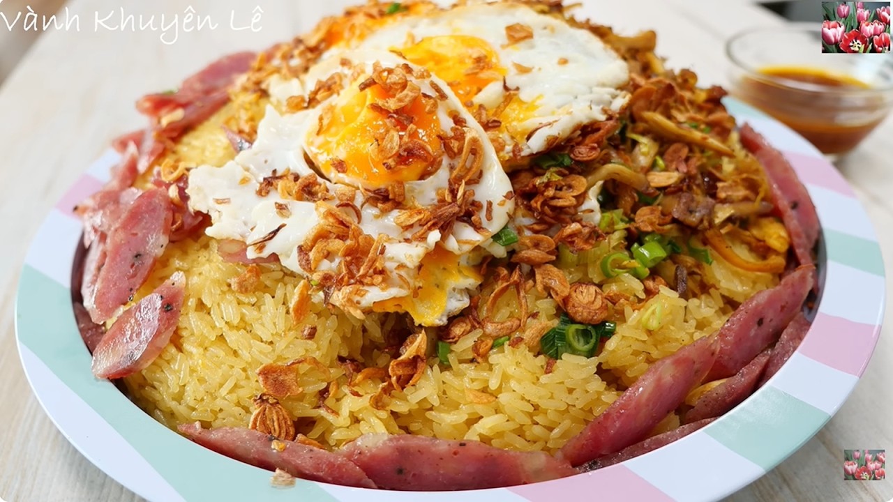Làm Xôi Mặn mang đi Tiệc, Party Tray, Xôi Gà Xé Dẻo Mềm Qua 2 Ngày không Cần Ngâm Nếp by Vanh Khuyen