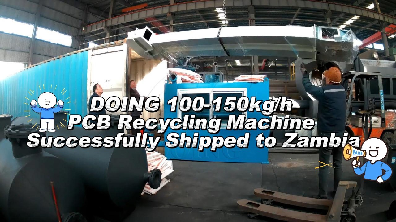 Shipping to Zambia! DOING Circuit Board Recycling Machine | E-waste Solution