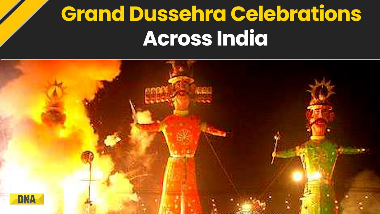 Dussehra 2025: Ravana Effigies Set Ablaze Across India | Grand Festive Celebrations Nationwide