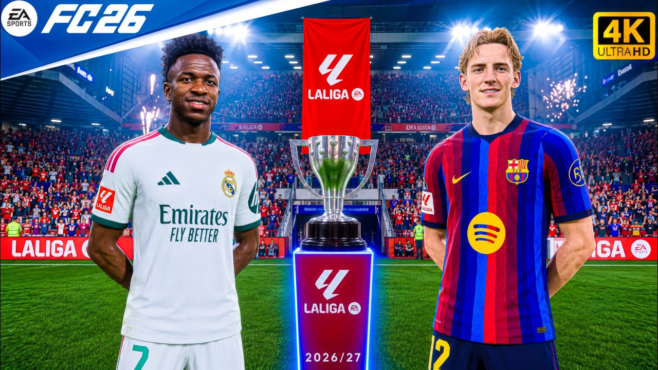 FC 26 &mdash; Реал Мадрид против Барселоны | Эль-Класико 2026/27 Ла Лига 26/27 | Геймплей 4K60 PC&trade;