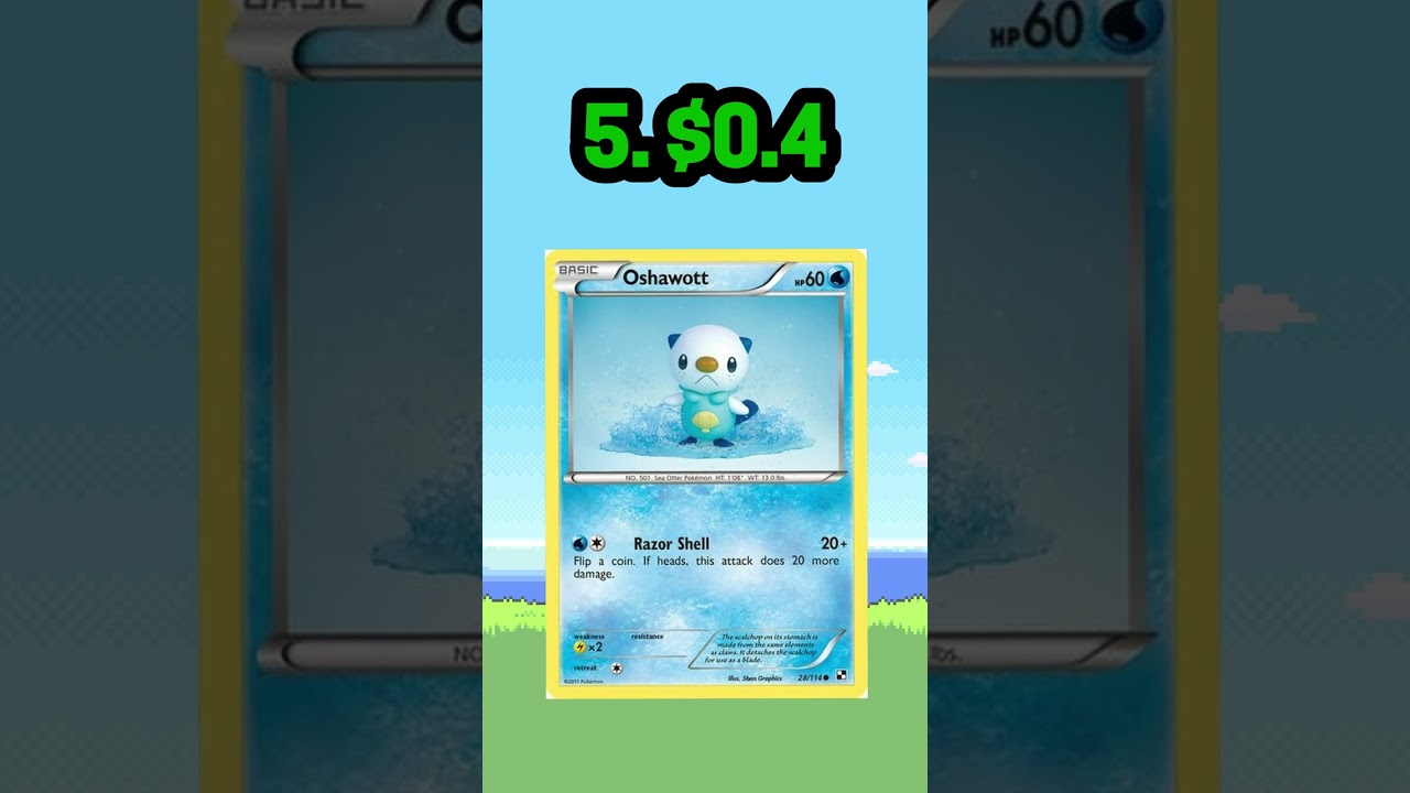 Top 10 Most Expensive Oshawott Pokemon Cards