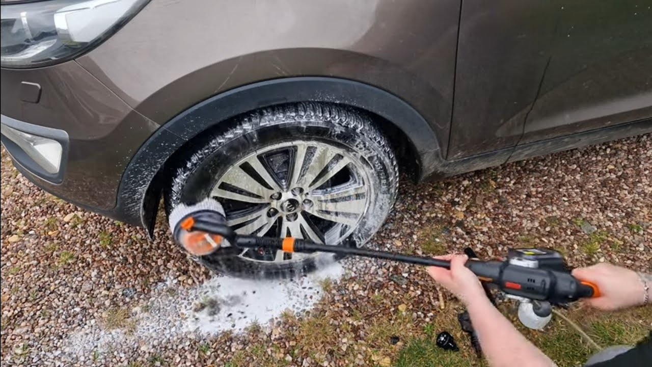 Mikes review Worx wg633 New 56bar 812psi Hydroshot 20v powershare cordless pressure washer