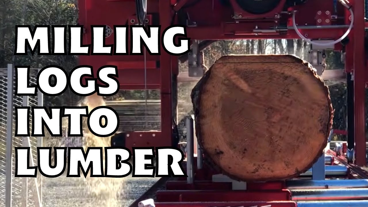 Sawing with the Big Red - Vallee Portable Sawmills