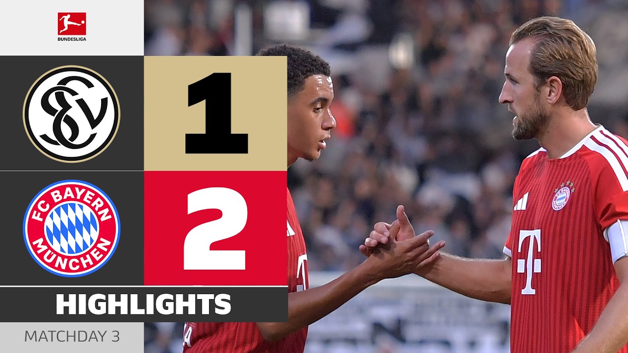 First Goal of the Season for Kane | SV ELVERSBERG - FC BAYERN | Highlights | Matchday 3 &ndash; Bundesliga