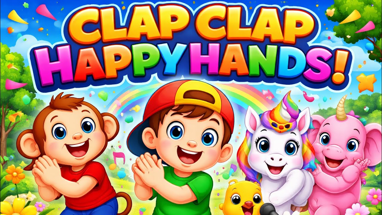 Clap, Clap, Happy Hands! 👏🎵  | Fun Action Song to Sing, Jump & Dance for Toddlers & Kids
