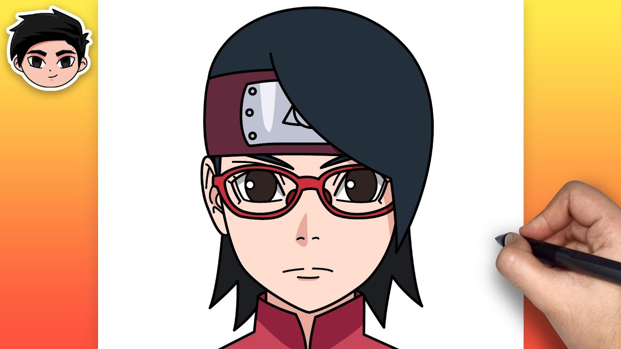 How To Draw SARADA UCHIHA | Boruto - Step By Step Easy For Beginners