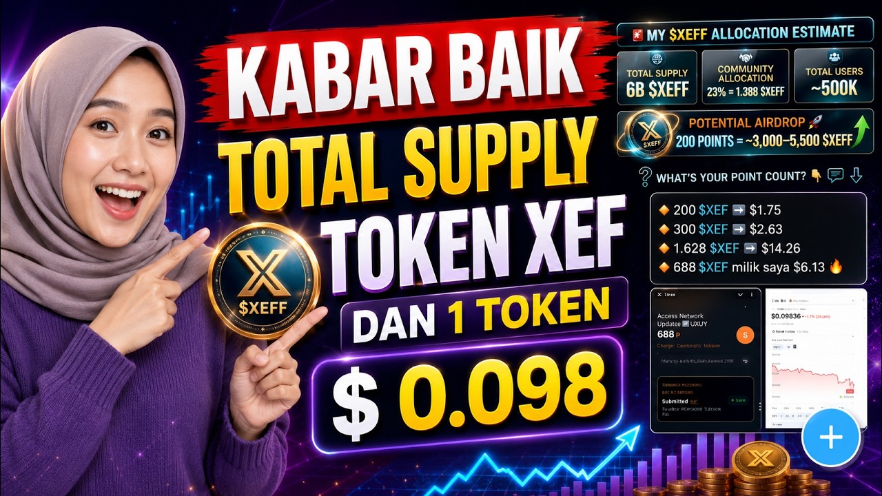 GOOD NEWS - XEF TOKEN TOTAL SUPPLY AND 1 TOKEN = $0.098