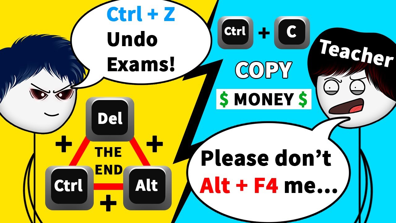 When a Gamer can use Computer Shortcuts in real life