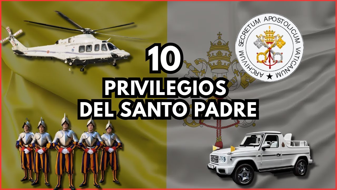 Los 10 PRIVILEGIOS SECRETOS del PAPA que NO CONOCES | Guardia Suiza, Papamóvil y Mucho Más!