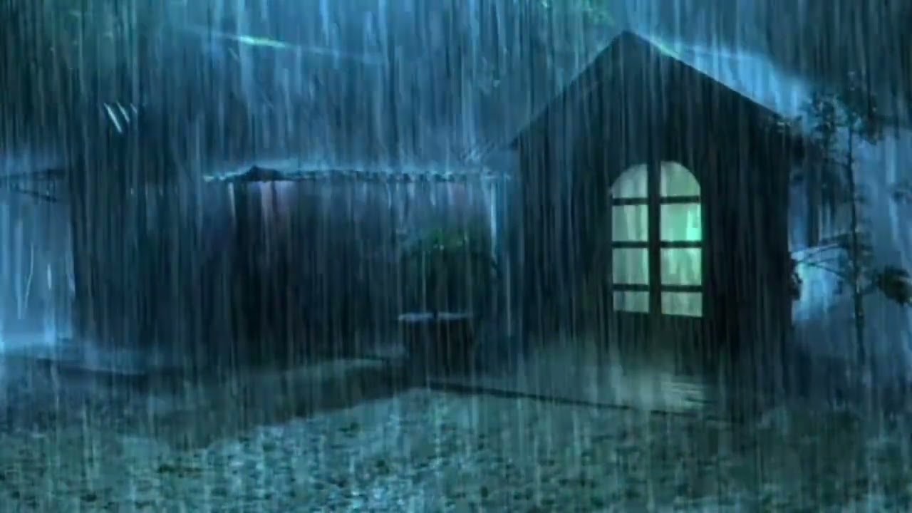 Quiet Night Rain OutsideCabin | Peaceful RainSounds for Sleep