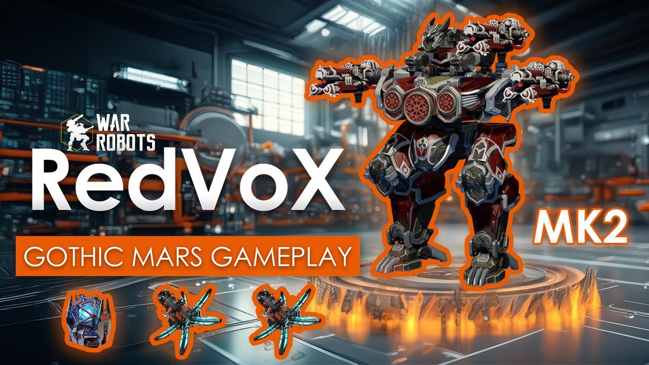 War Robots | Gothic Mars MK2 Gameplay with Gothic Fainter Weapons | RedVoX WR