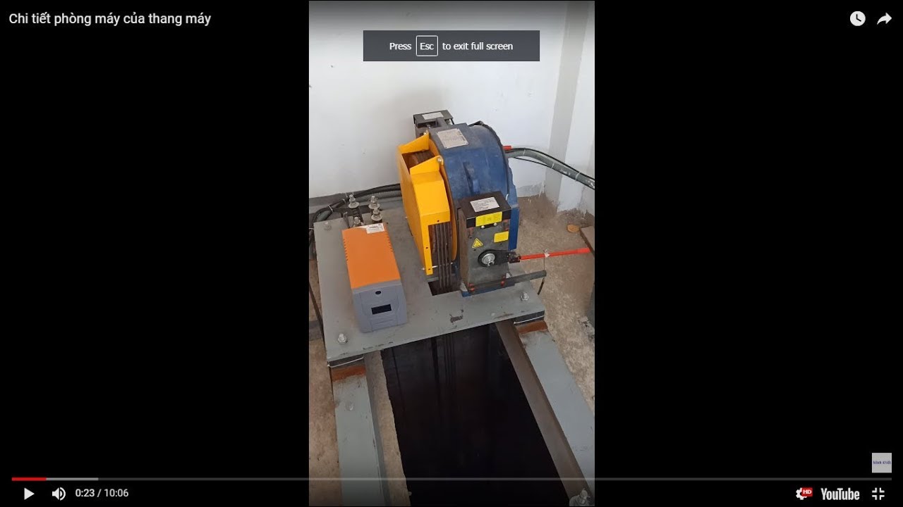 Chi tiết phòng máy của thang máy | BIỆN PHÁP THI CÔNG XÂY DỰNG