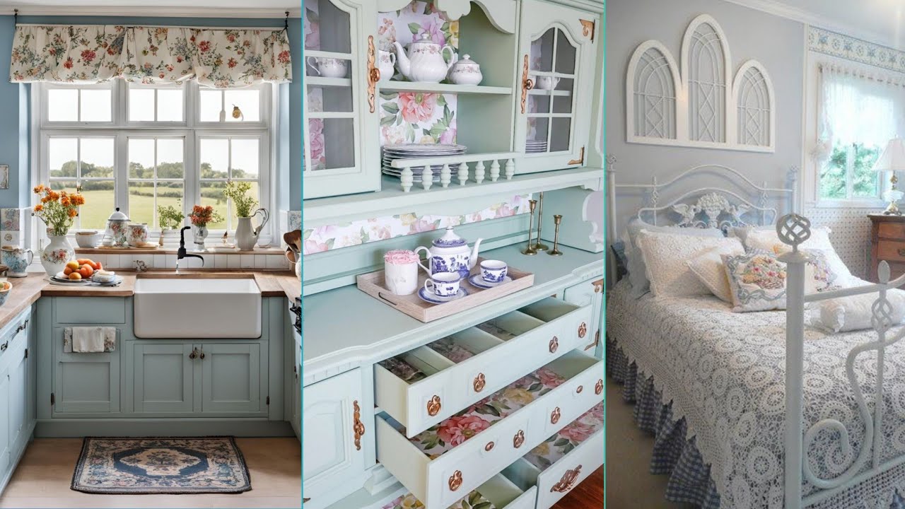 Shabby Chic Home Decorating Ideas: Vintage Rustic Charm .Home decor #shabbychic #homedecor #vintage