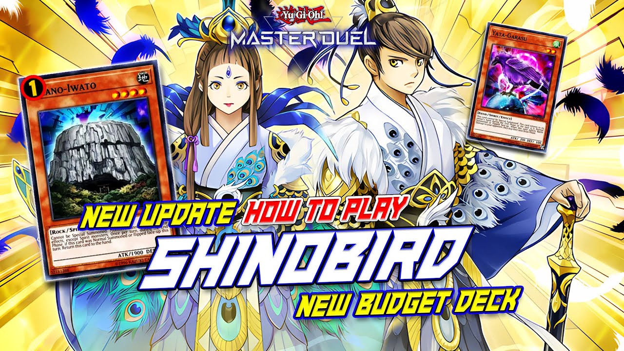 MASTER DUEL - CHEAP AND FUN! NEW BUDGET DECK THAT YOU CAN BUILD AFTER JULY UPDATE - SHINOBIRD DECK