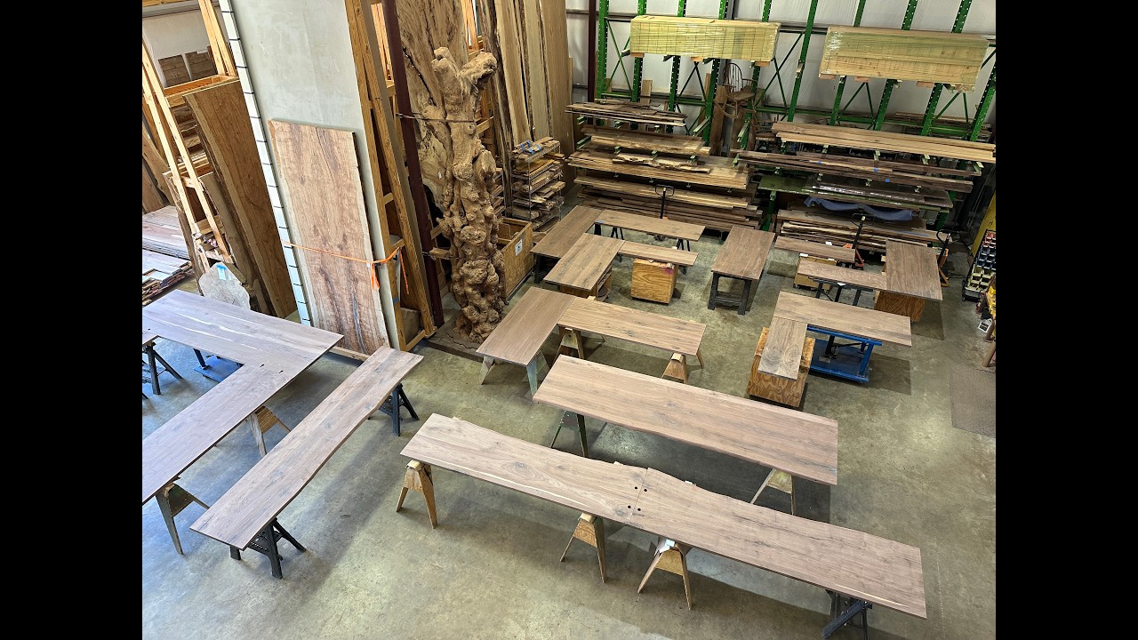 Walnut Desks and Table Tops Galore!