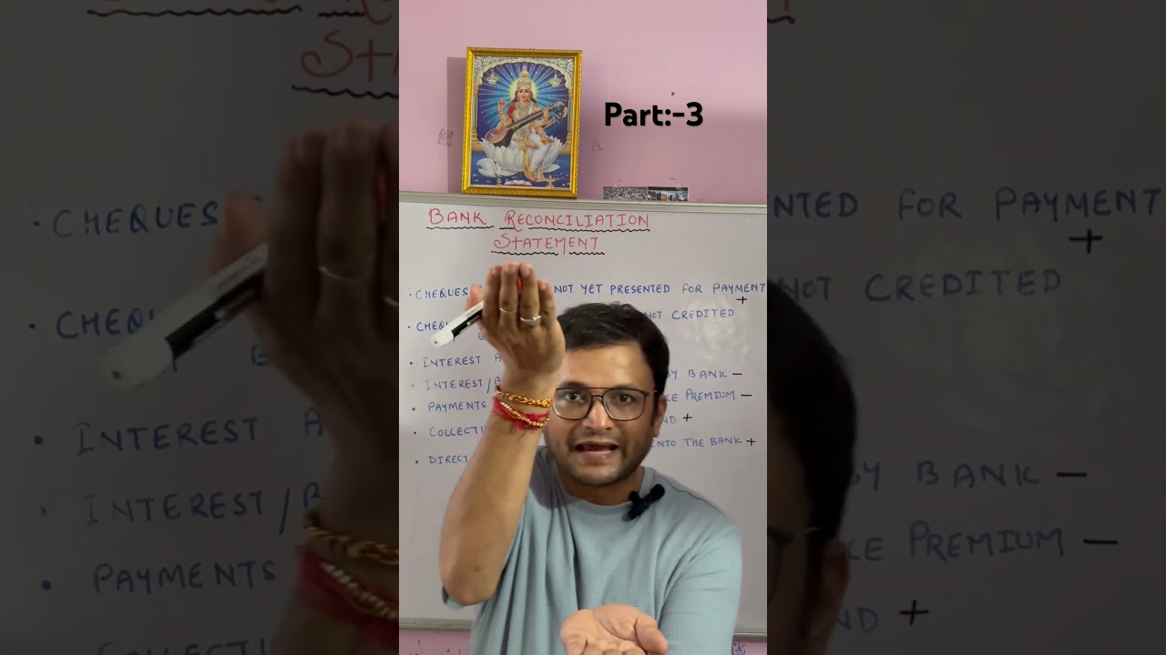 Bank Reconciliation Statement part:3 #dkgoel #accountancy #taxaccounting #class11  #onlineclasses