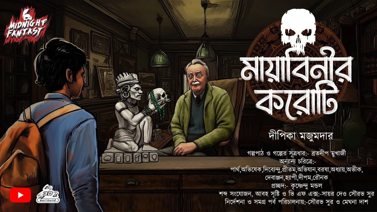 মায়াবিনীর করোটি(হাড় হিম করা ভৌতিক কাহিনী)দীপিকা মজুমদার #Horror #audiostory #bhoot