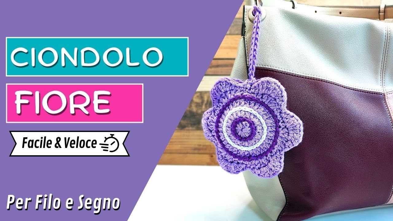 Ciondolo Fiore per borsa 🌸