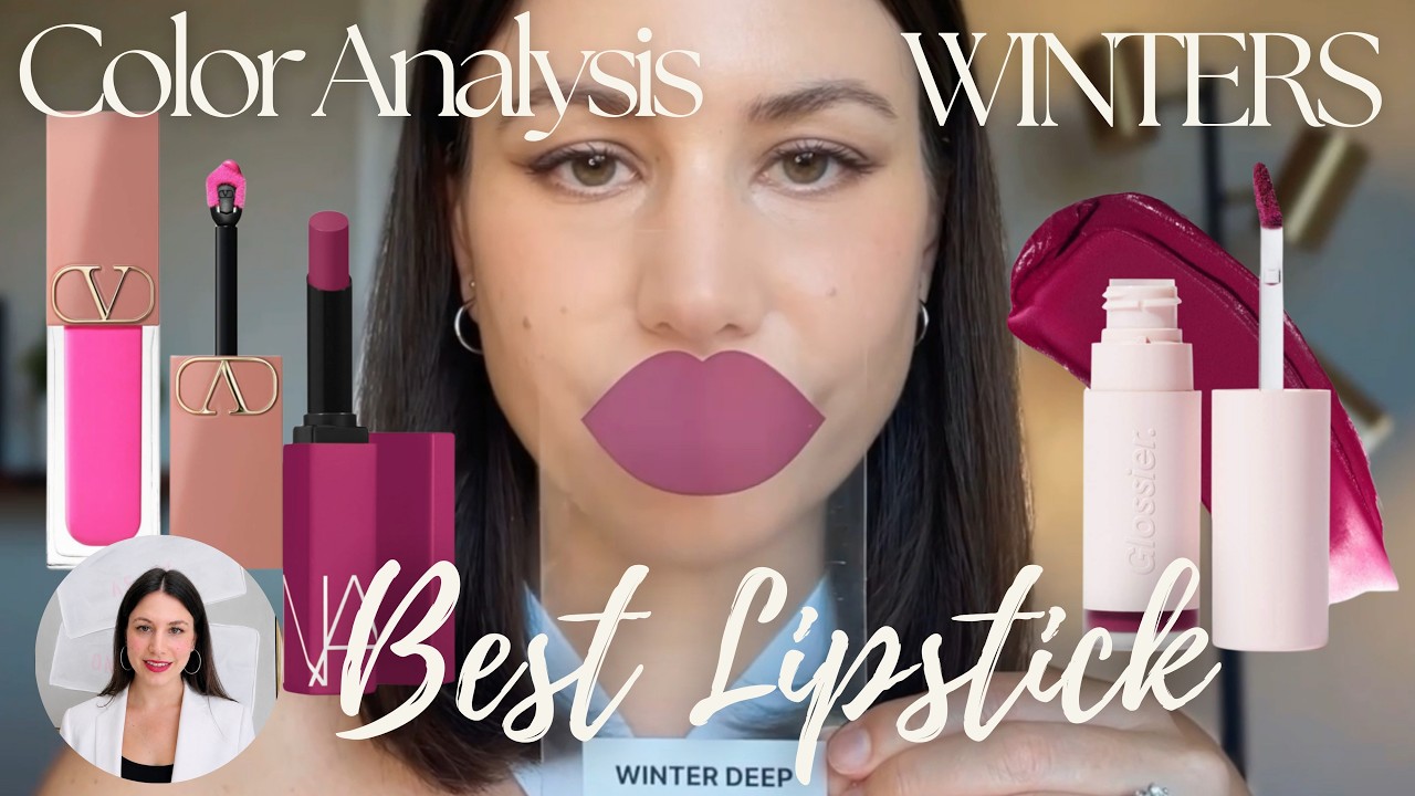 Лучшие оттенки помады для зимнего типа кожи ❄️💄 | Руководство по анализу цветотипа на 16 сезонов