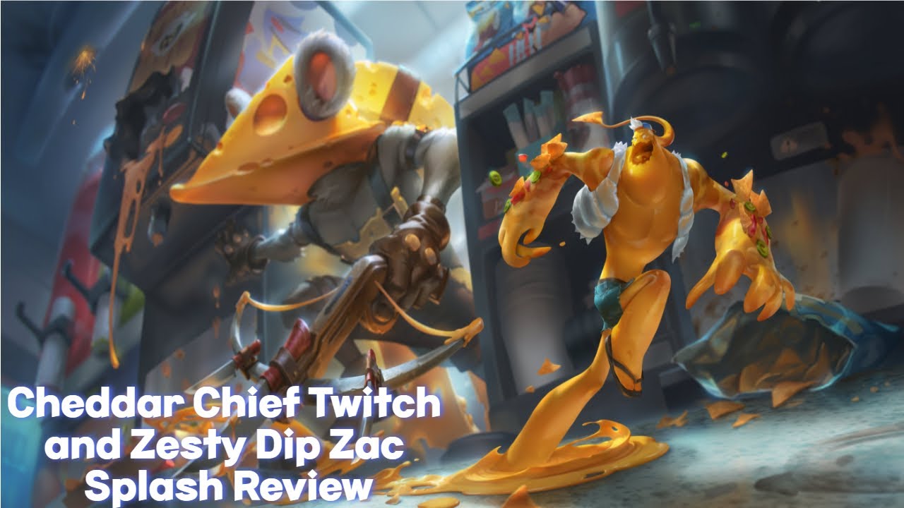 Cheddar Chief Twitch and Zesty Dip Zac Skin Splash Art Review