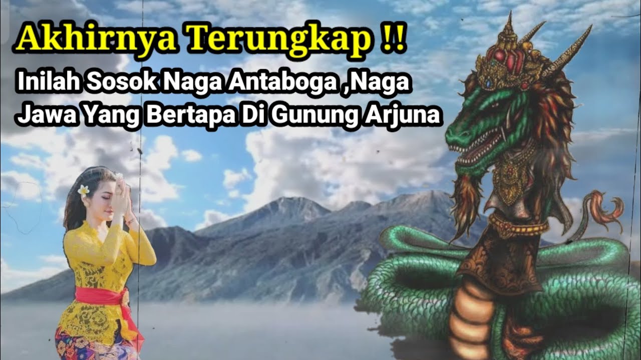 Akhirnya Terungkap !! Inilah Sosok Naga Antaboga ,Naga Jawa Yang Bertapa Di Gunung Arjuna 😱